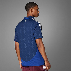 Футболка игровая Манчестер Юнайтед 2024/2025 гостевая темно-синяя