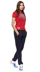 Футболка женская Россия 131880 красная