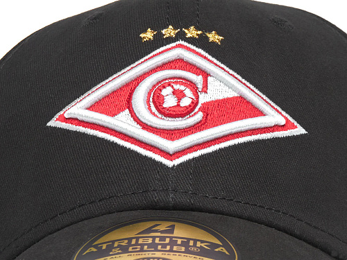 Бейсболка Спартак 120333 черная, размер 59-62