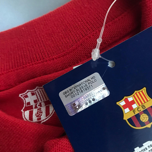 Детская футболка поло Барселона BOYS POLO TEE, красная