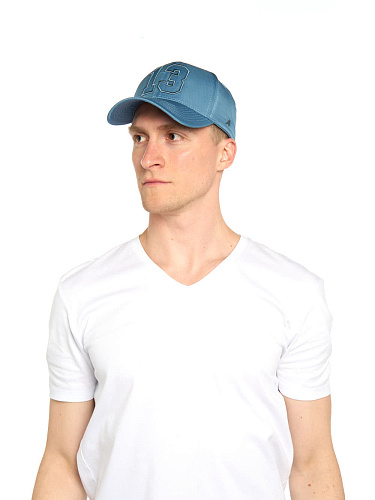 Бейсболка с номером 13, голубая,  20978