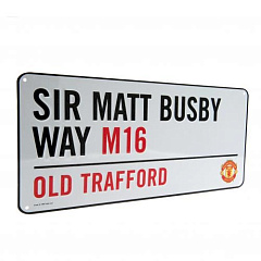 Табличка Манчестер Юнайтед Street Sign