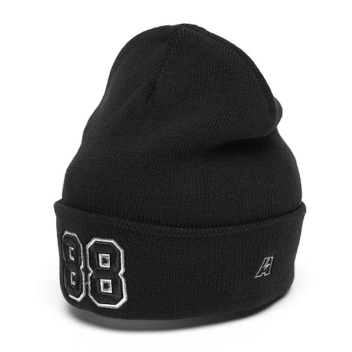 Шапка с номером 88, черная, 18669