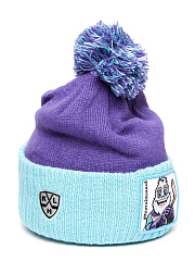 Шапка КХЛ КРУТ фиолетово-бирюзовая 60287