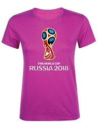 FIFA-Футболка односторонняя подростковая "Эмблема", цв.фуксия