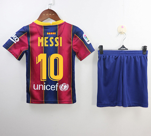 Детская форма Месси Барселона 2020/2021 домашняя