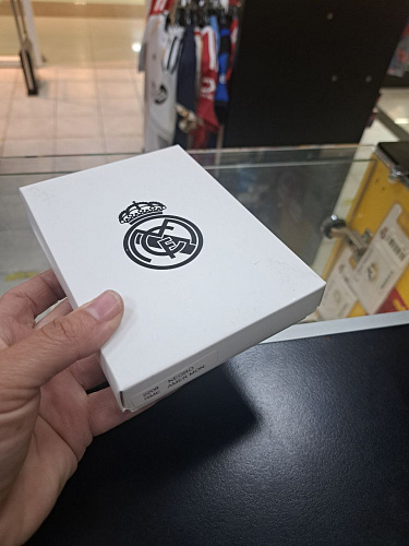 Портмоне Реал Мадрид RME2208NEGRO черный, кожа, горизонтальный, монетница