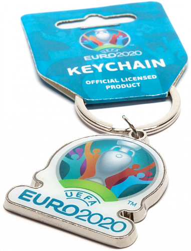 Брелок ЕВРО 2020 мет.смола "Эмблема UEFA"