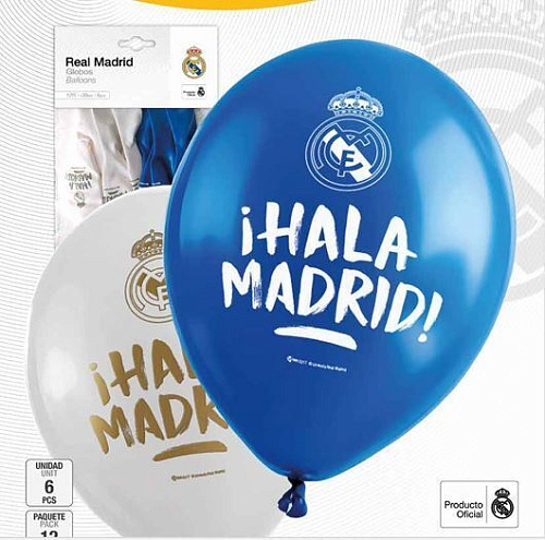 Воздушные шары Реал Мадрид 6 шт. HALA MADRID