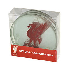 Подставки стеклянные Ливерпуль Glass Coasters