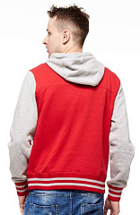 Толстовка Спартак 100280 красно-серая