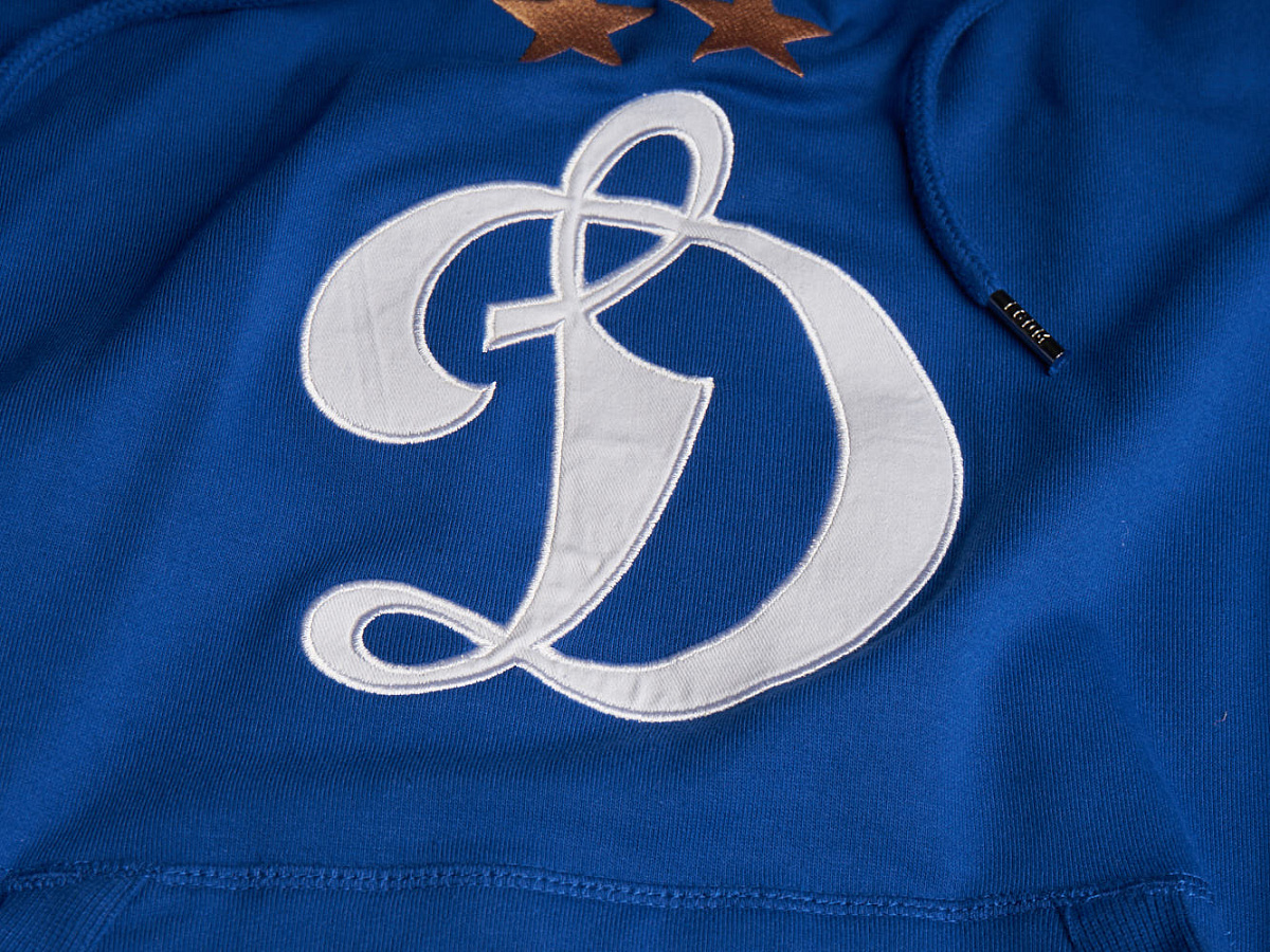 Толстовка Динамо с капюшоном, голубая, 739060