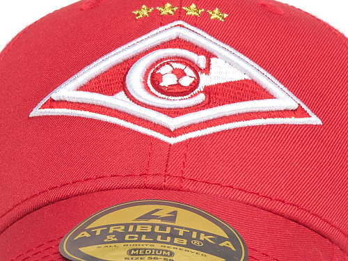 Бейсболка Спартак красно-белая 120291 летняя