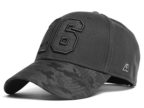 Бейсболка с номером 16, черная, 20698