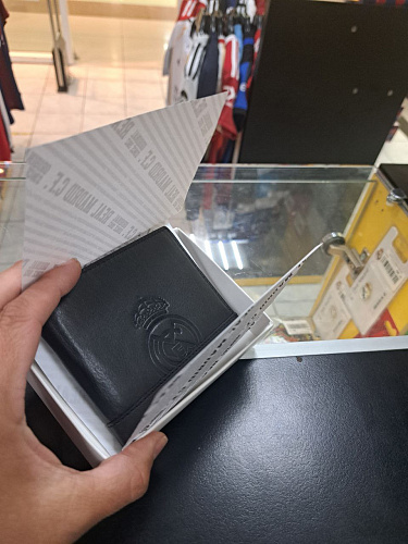 Портмоне Реал Мадрид RME2208NEGRO черный, кожа, горизонтальный, монетница