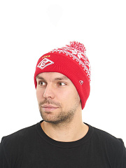 Шапка Спартак 00142 красно-белая