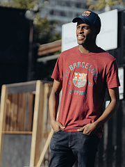 Бейсболка Барселона 107756 летняя темно-синяя