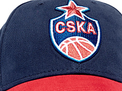Бейсболка подростковая ПБК ЦСКА 207111 красно-синяя