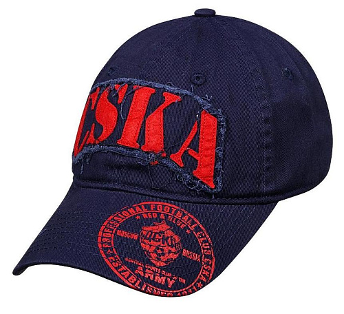 Бейсболка ПФК ЦСКА, цвет синий