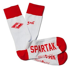 Носки ХК Спартак, цвет белый SPA-02