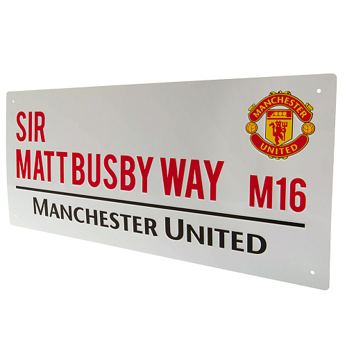 Табличка Манчестер Юнайтед Sir Matt Busby Way Street Sign